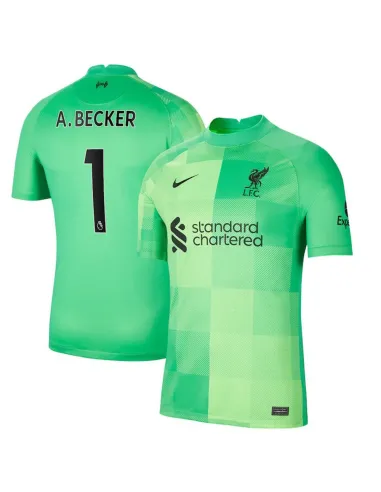 MAILLOT LIVERPOOL GARDIEN DE BUT A.BECKER 2021-2022