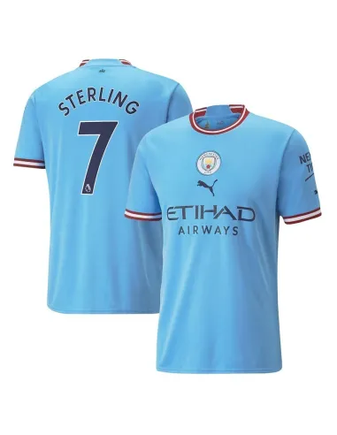 MAILLOT MANCHESTER CITY DOMICILE STERLING 2022-2023