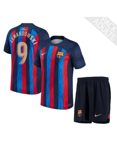 PACK FC BARCELONE DOMICILE LEWANDOWSKI 2022-2023
