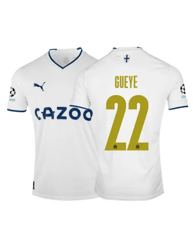 MAILLOT OLYMPIQUE DE MARSEILLE GUEYE DOMICILE CHAMPIONS LEAGUE 2022-2023
