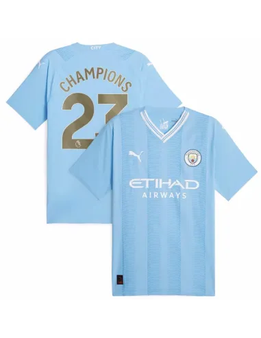 MAILLOT MANCHESTER CITY DOMICILE CHAMPIONS 2023
