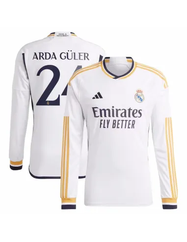 MAILLOT REAL MADRID DOMICILE ARDA GULER MANCHES LONGUES 2023-2024