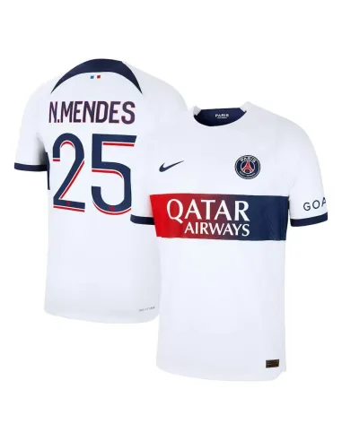 MAILLOT PSG EXTERIEUR NUNO MENDES VERSION VAPOR MATCH 2023-2024