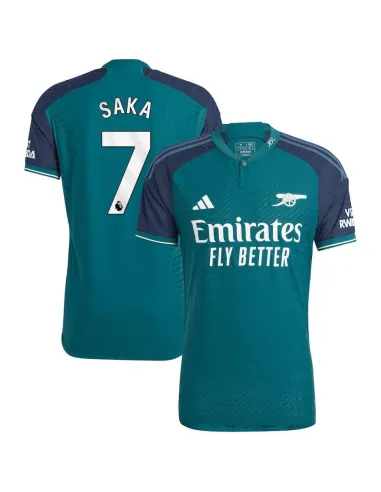 MAILLOT ARSENAL THIRD SAKA VERSION AUTHENTIC 2023-2024