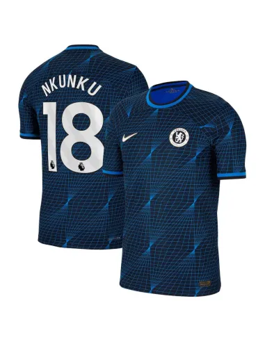 MAILLOT CHELSEA EXTERIEUR NKUNKU VERSION VAPOR MATCH 2023-2024