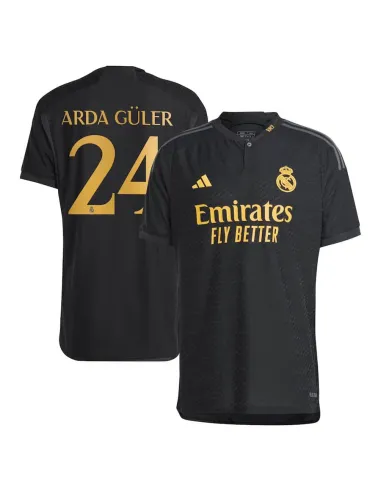 MAILLOT REAL MADRID THIRD ARDA GULER VERSION AUTHENTIC 2023-2024