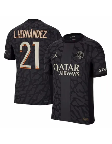MAILLOT PSG THIRD LUCAS HERNANDEZ VERSION VAPOR MATCH 2023-2024