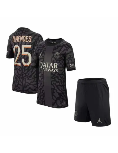PACK JUNIOR PSG NUNO MENDES THIRD 2023-2024