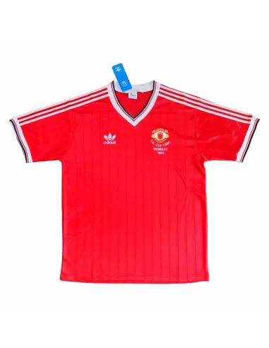 MAILLOT RETRO MANCHESTER UNITED DOMICILE EDITION F.A CUP FINAL WEMBLEY 1983-1984