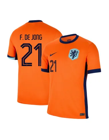 MAILLOT PAYS-BAS DOMICILE FRENKIE DE JONG 2024-2025